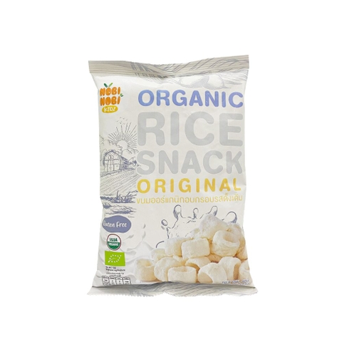 Thực phẩm bổ sung bánh snack gạo hữu cơ Nobi Nobi vị truyền thống 40g