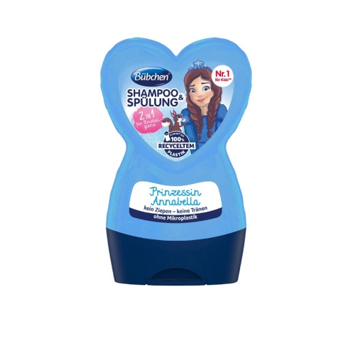 Dầu gội xả thuần chay Bubchen Shampoo & Spulung Prinzessin Annabella (Dùng cho bé từ 3 tuổi trở lên)