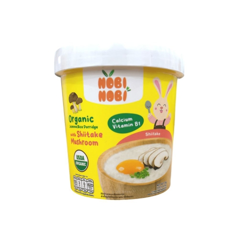Thực phẩm bổ sung cháo gạo Jasmine hữu cơ Nobi Nobi vị nấm Shiitake 35g
