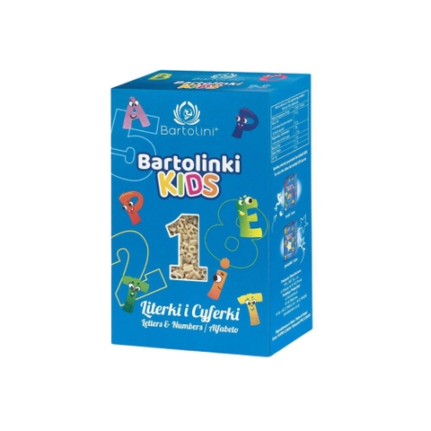 Mì nui cho bé hình chữ cái và số Bartolini 250g