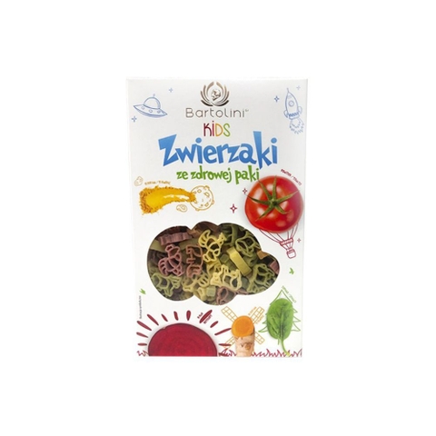 Mì nui rau củ cho bé hình động vật Bartolini 250g