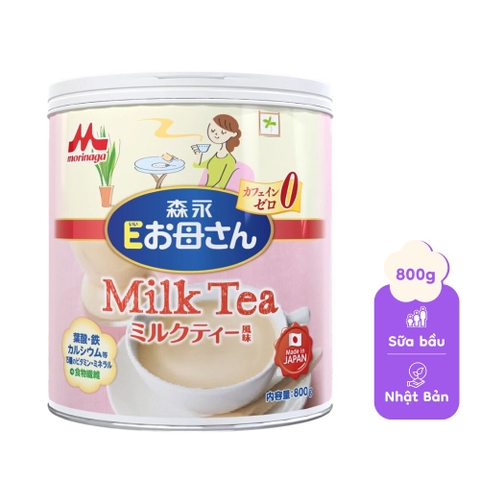 Thực phẩm bổ sung MORINAGA E-OKASAN hương trà sữa 800G