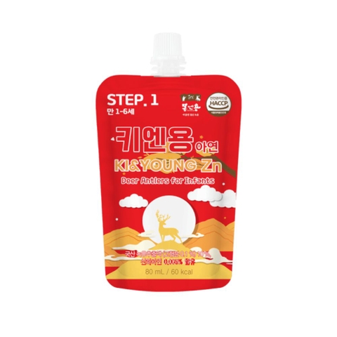 Nước nhung hươu kẽm Ki&Young 80ml 12M+