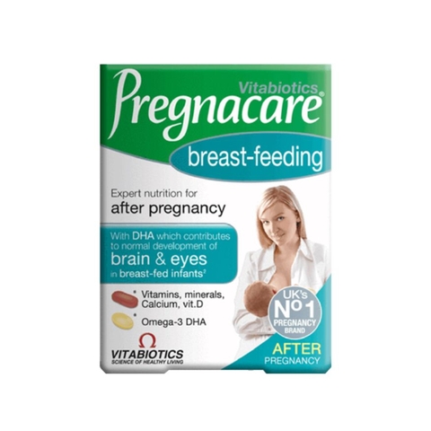 Viên uống lợi sữa Pregnacare breast-feeding dành cho phụ nữ sau sinh Anh Quốc