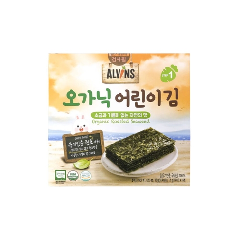 Rong biển hữu cơ ăn liền cho bé Alvins 20g