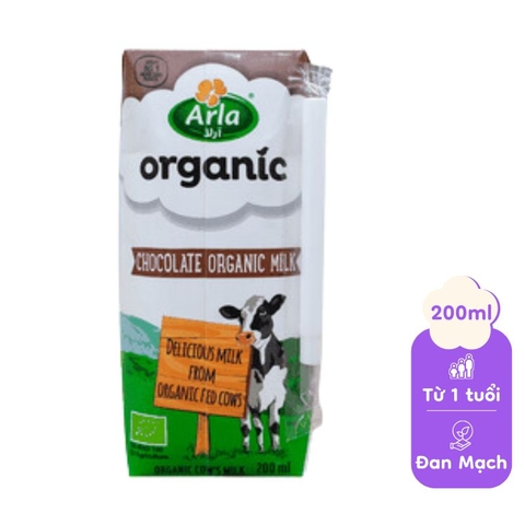 Sữa tươi hữu cơ vị Socola Arla 200ml