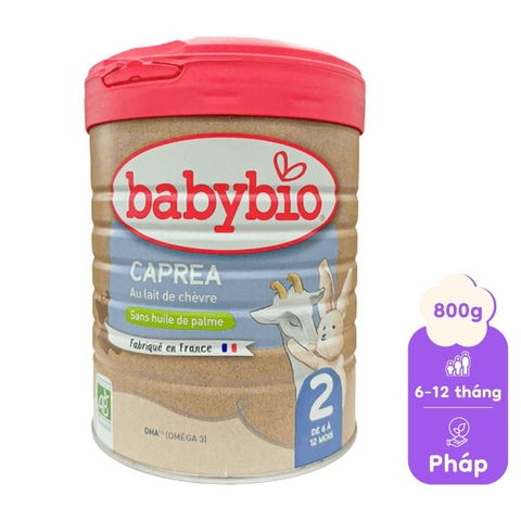 Sữa dê hữu cơ Babybio số 2 800g (06-12 tháng)