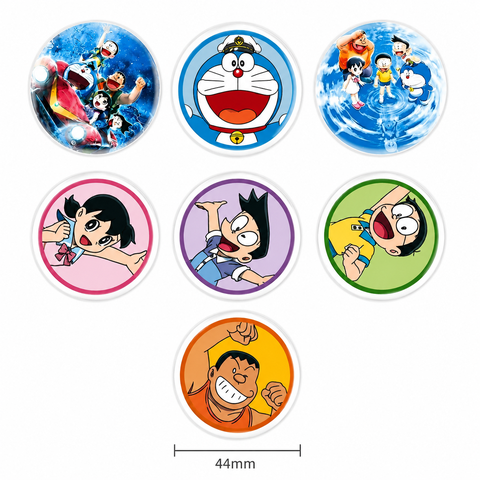 Set 7 Huy Hiệu Kỷ Niệm: Doraemon & Lâu Đài Đưới Đáy Biển (Ver 2026)