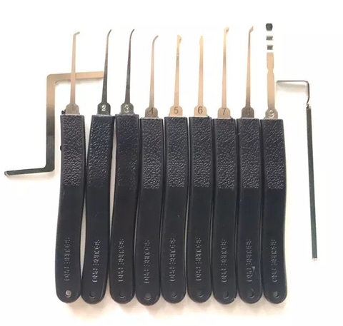 Bộ dụng cụ thợ khóa cơ bản 9 cây