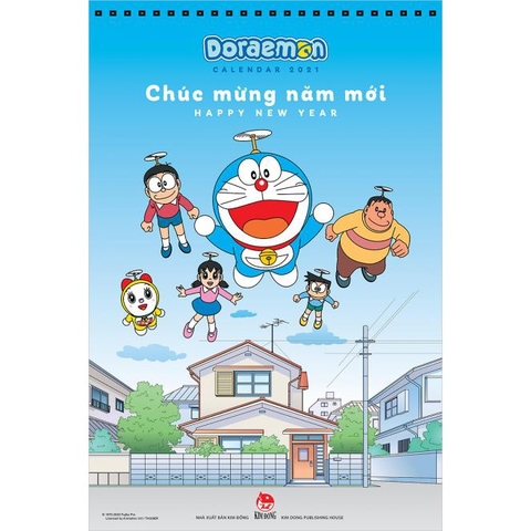 Lịch Tường Anime Doraemon 2021 - Kim Đồng