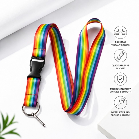Dây đeo LGBT cầu vồng lục sắc Classic