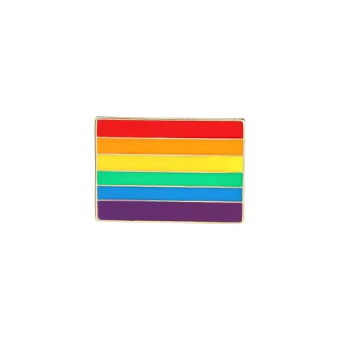 Ghim cài áo LGBT cờ lục sắc tự hào K3355
