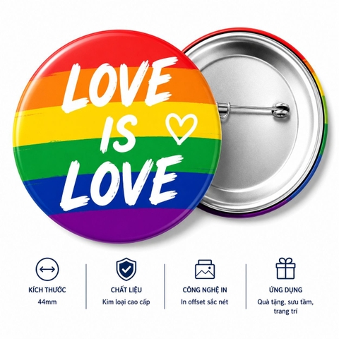 Huy Hiệu Cài Áo LGBT 