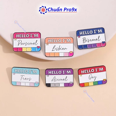 Ghim cài áo LGBT hello