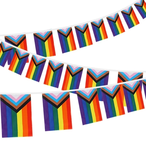 Dây cờ LGBT Cờ Tiến bộ (Progress Pride Flag)