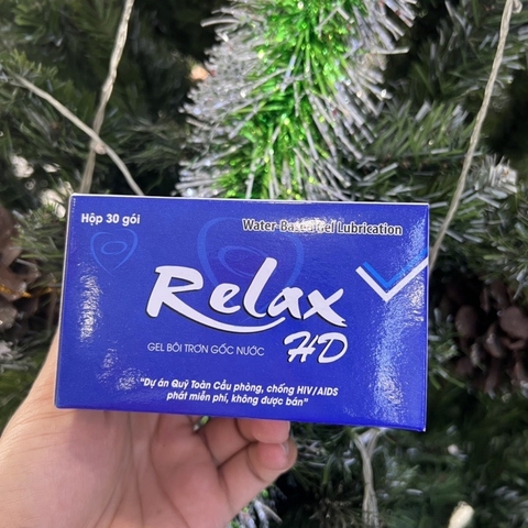 Gel bôi trơn Relax gốc nước tiệt trùng gói 5g
