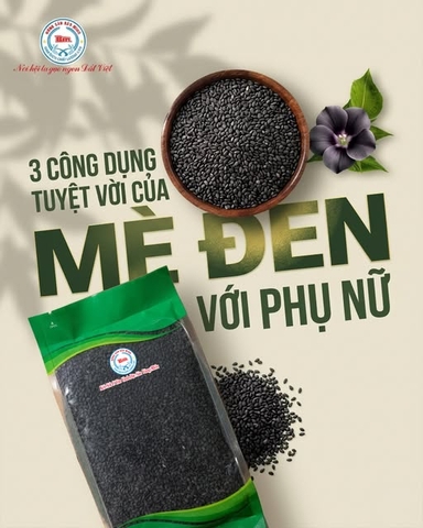 3 CÔNG DỤNG TUYỆT VỜI CỦA MÈ ĐEN VỚI SỨC KHỎE PHỤ NỮ: 