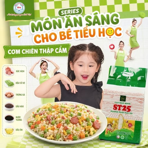 CÁCH LÀM CƠM CHIÊN THẬP CẨM CHO BÉ TIỂU HỌC DẺO TƠI, ĐỦ CHẤT