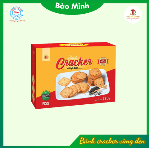 Bánh cracker vừng đen hộp 270g
