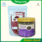Combo 1 hộp hắc kỳ tử 150g, 1 túi kỳ tử đỏ 100g