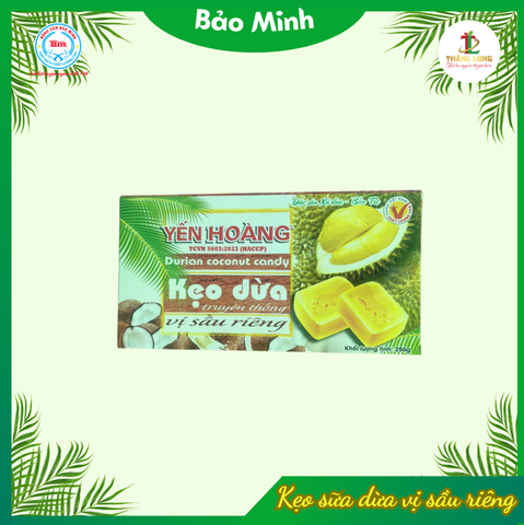 Kẹo sữa dừa vị sầu riêng 250g