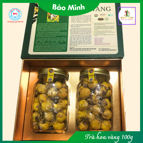 Hộp trà hoa vàng cao cấp 100g Ninh Bình