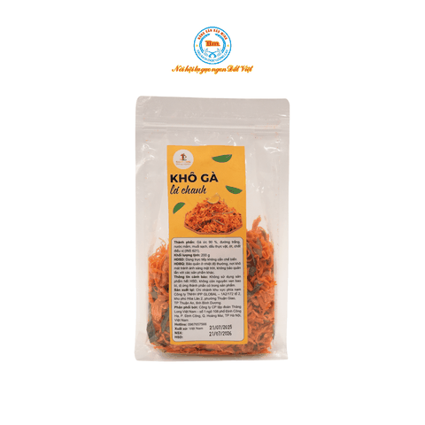 Khô gà lá chanh loại 1 túi 200g