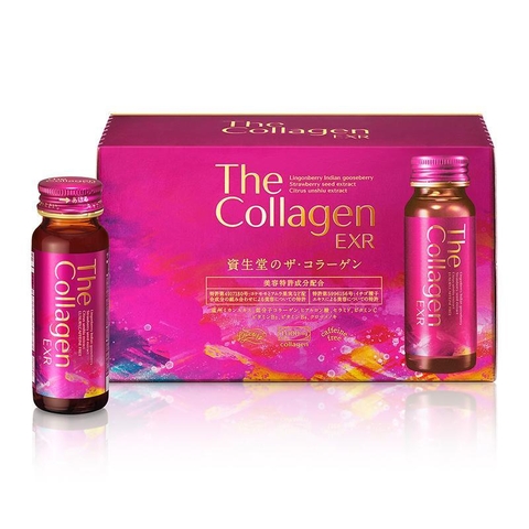 Nước uống The Collagen EXR Shiseido hộp 10 chai x 50ml (mẫu 2024)