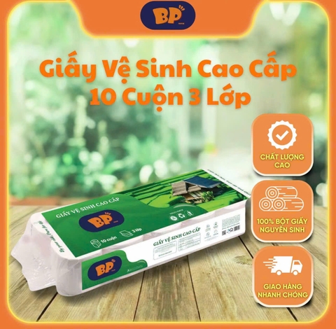 Giấy vệ sinh bịch 10 cuộn cao cấp
