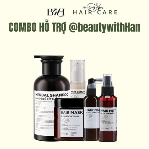 Bộ sản phẩm HỖ TRỢ chăm sóc tóc @beautywithHan