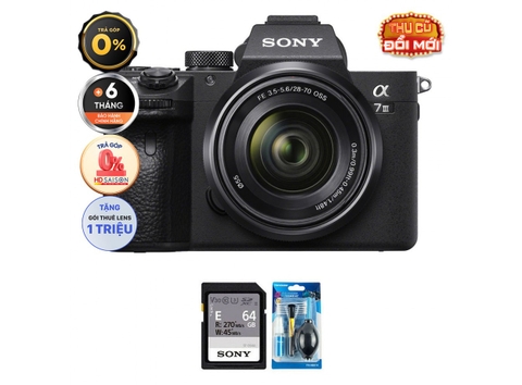 Sony Alpha a7 III + Kèm Kit Lens 28-70mm (Chính hãng)