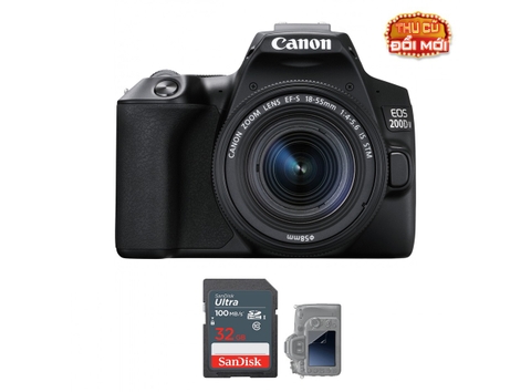 Canon EOS 200D Mark II + Lens 18-55mm f/4-5.6 – Máy Ảnh Cũ Like New 99%