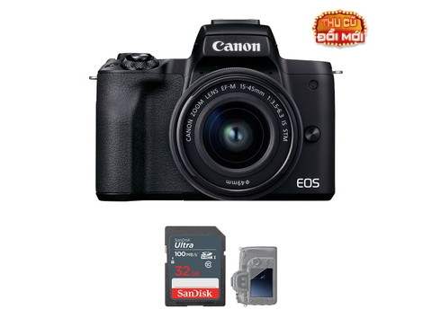 Canon EOS M50 + Kit 15-45mm Likenew 99%