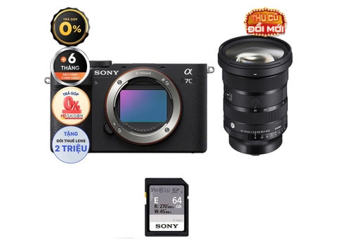 Sony A7C II + Kèm Lens Sigma 24-70mm f/2.8 II (Chính hãng)