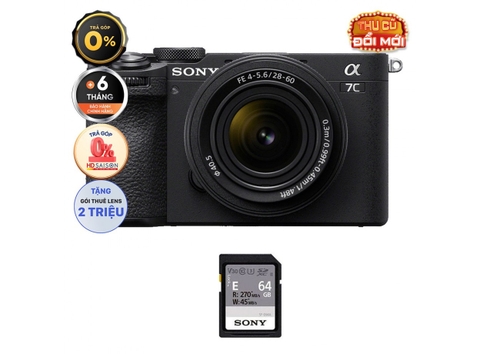 Sony A7C II + Kèm Kit Lens 28-60mm (Chính hãng)