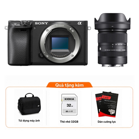 Sony a6400 (Chính hãng) + Kèm Lens Sigma 18-50mm f/2.8