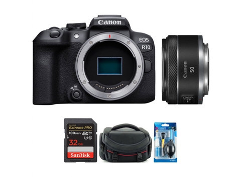 Canon EOS R10 + Kèm Lens Canon RF 50mm f/1.8 STM (Chính hãng)