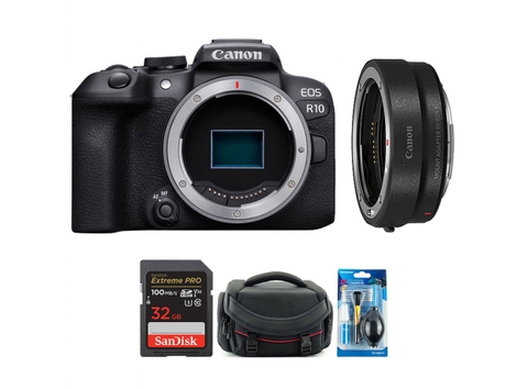 Canon EOS R10 + Kèm Ngàm Canon EF-EOS R (Chính hãng)