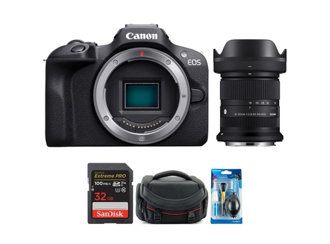 Canon EOS R100 + Sigma 18-50mm f/2.8 (Chính Hãng)