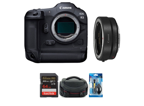 Canon EOS R3 + Ngàm EF-EOS R (Chính hãng)
