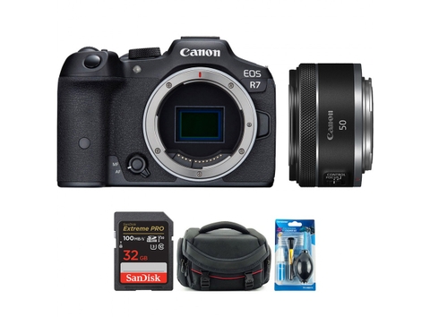Canon EOS R7 + Kèm Lens Canon RF 50mm f/1.8 STM (Chính hãng)