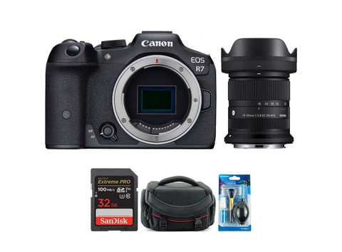Canon EOS R7 + Kèm Lens Sigma RF-S 18-50mm f/2.8 (Chính hãng)