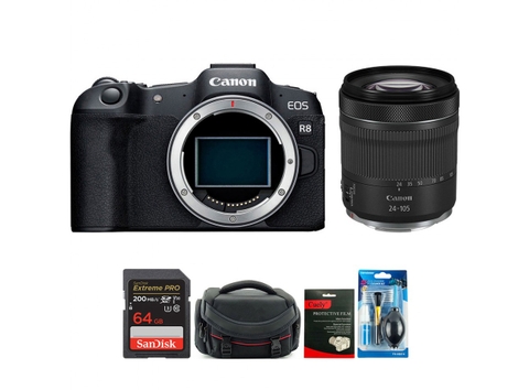Canon EOS R8 + Kèm Lens Canon RF 24-105mm f/4-7.1 (Chính hãng)