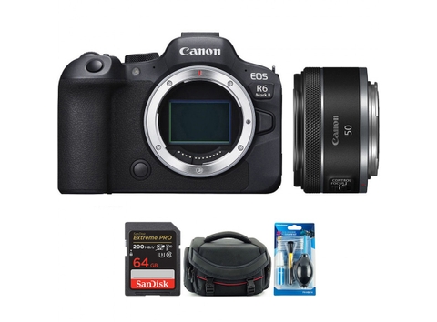 Canon EOS R6 Mark II + Kèm Lens Canon RF 50mm f/1.8 STM (Chính hãng)