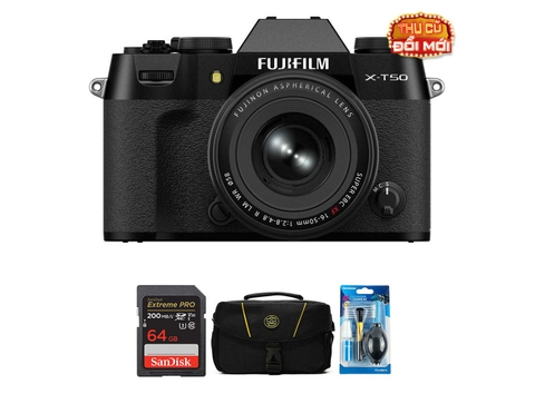 Fujifilm X-T50+ Ống kính XF 16-50 mm f/2.8–4.8 (Chính hãng)