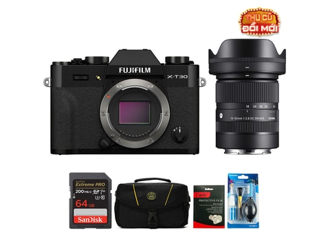 Fujifilm X-T30 II + Sigma 18-50 mm f/2.8 (Chính hãng)