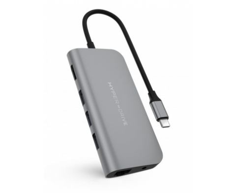 Hub HyperDrive 9 IN 1 ( HDMI , USB C , SD ,LAN ,Jack 3.5 )