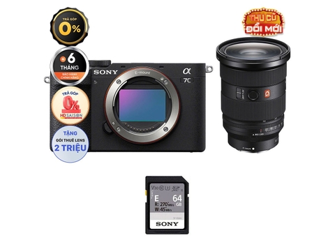 Sony A7C II + Lens Sony FE 24-70mm f/2.8 GM II (Chính hãng)