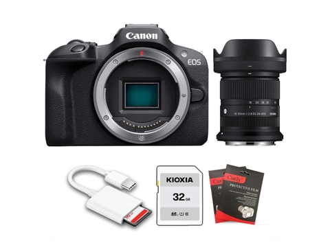 Canon EOS R100 + Sigma 18-50mm f/2.8 (Chính Hãng)
