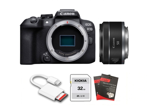 Canon EOS R10 + Kèm Lens Canon RF 50mm f/1.8 STM (Chính hãng)
